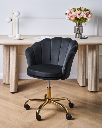 Armchairs - Office chair MONTICELLO Velvet Black