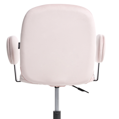 Scaun de birou MORAGA Catifea Roz pastel [6]
