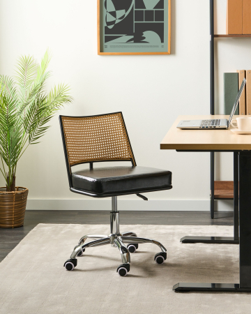 Whole Home - Office chair NOME Faux leather Black