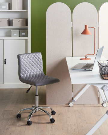 Scaun de birou - Office chair ORLANDO Eco-leather Dark grey