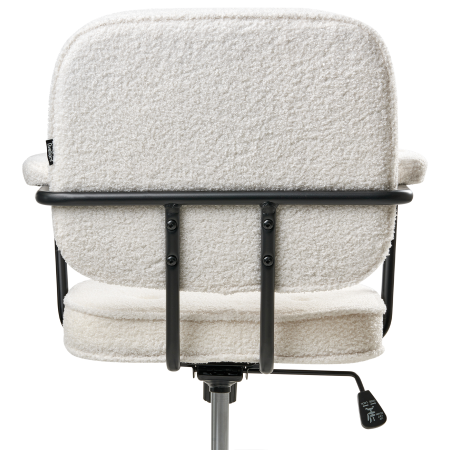 Scaun de birou PAWNEE Boucle Alb-murdar [6]