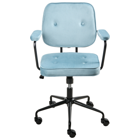 PAWNEE Office Chair Velvet Light Blue [3]