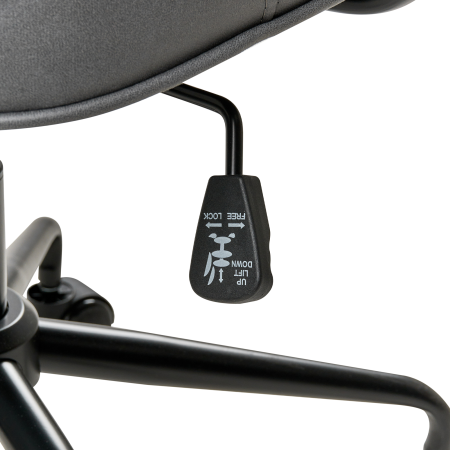 Office Chair PAWNEE Velvet Grey [7]