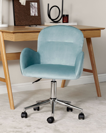 Scaun de birou - Office chair PRIDDY Velvet Mint Green