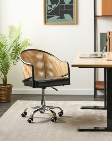 Whole Home - Office Chair REDDING Faux Leather Black