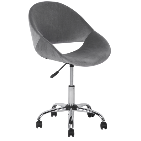 Office chair SELMA Velvet Grey [1]