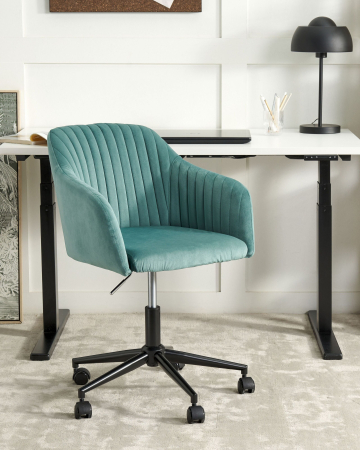 Scaun de birou - VENICE Office Chair Velvet Mint Green