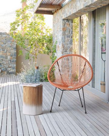 Fotoliu tip tub - ACAPULCO II Garden Chair Synthetic Rattan Orange