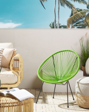 Fotoliu tip tub - ACAPULCO II Garden Chair Synthetic Rattan Green