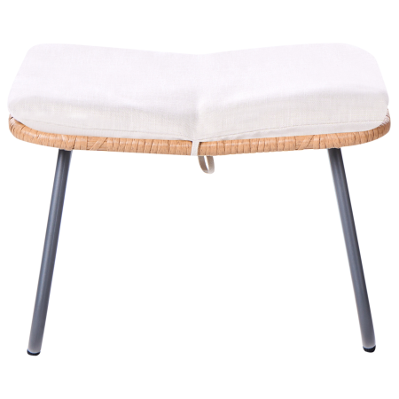 MESTRE garden chair with stool Synthetic rattan Light beige [9]