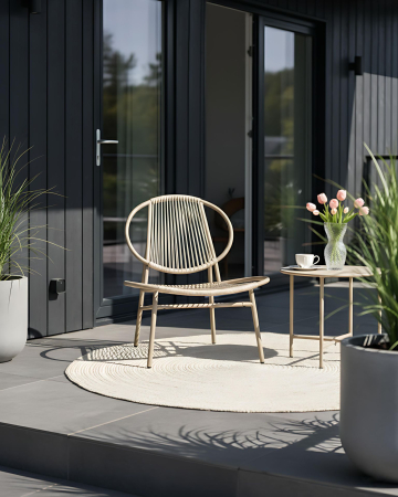Scaun dining - Garden chair OVARO Synthetic rattan Beige