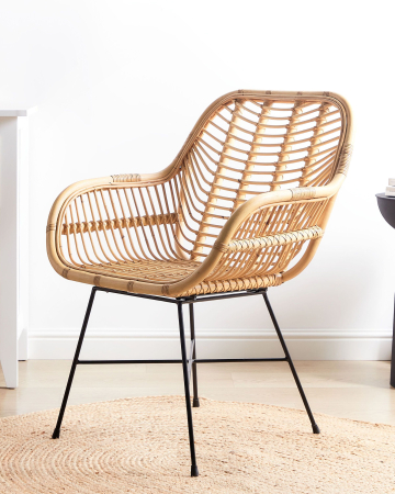 Scaun dining - CANORA dining chair Natural rattan