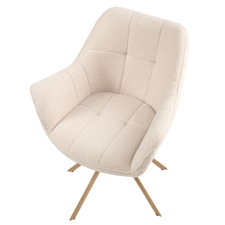 Dining chair HAYDEN Boucle Light Beige [6]