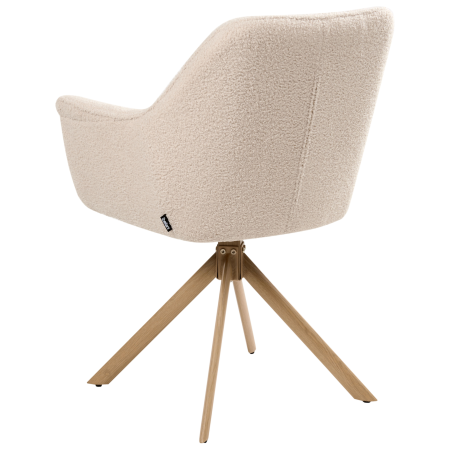 Dining chair HAYDEN Boucle Light Beige [5]