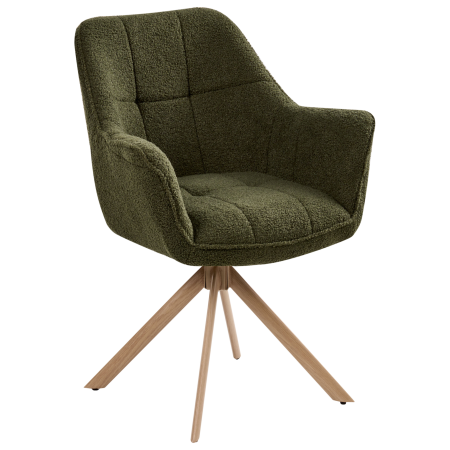 Scaun dining Pivotant HAYDEN Boucle Verde [3]