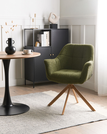 Scaun dining - Dining chair HAYDEN Boucle Green