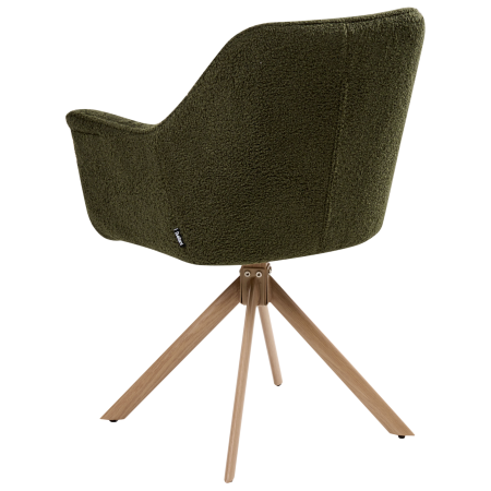Scaun dining Pivotant HAYDEN Boucle Verde [5]