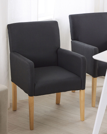 Armchairs - Dining chair ROCKEFELLER Black