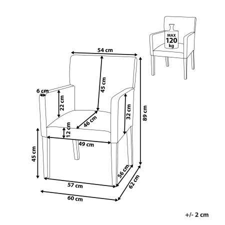 Dining chair ROCKEFELLER Black [2]