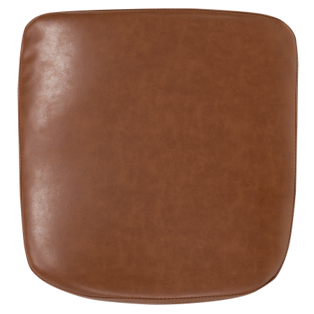 Scaun dining YORKVILLE Piele ecologică Maro auriu [8]