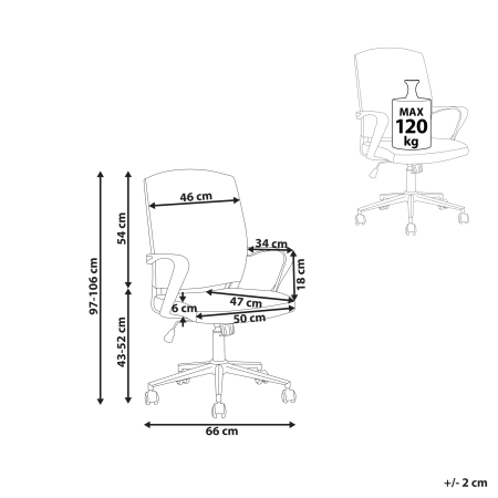 Ergonomic chair BONNY Blue [2]