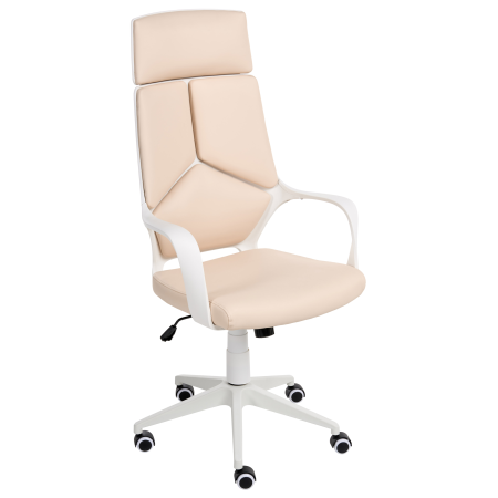 Scaun ergonomic DELIGHT Piele ecologică Bej deschis [4]
