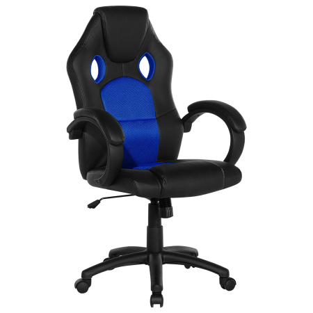 Ergonomic chair FIGHTER Eco-leather Navy Blue [1]