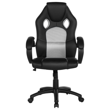Ergonomic chair FIGHTER Eco-leather Light grey [3]