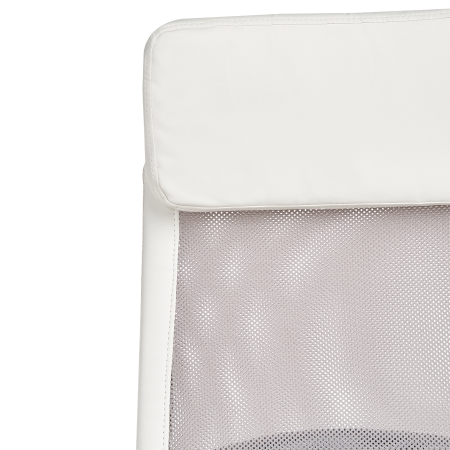 Ergonomic PIONEER Stool Eco Leather White [7]