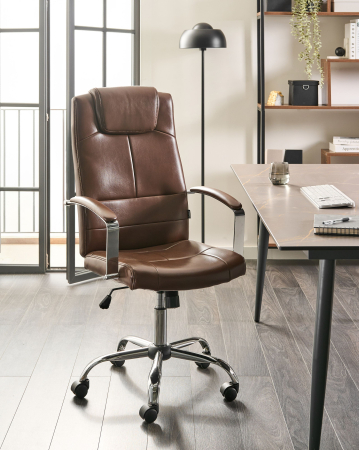Executive chair WINNER Eco-leather Brown [0]