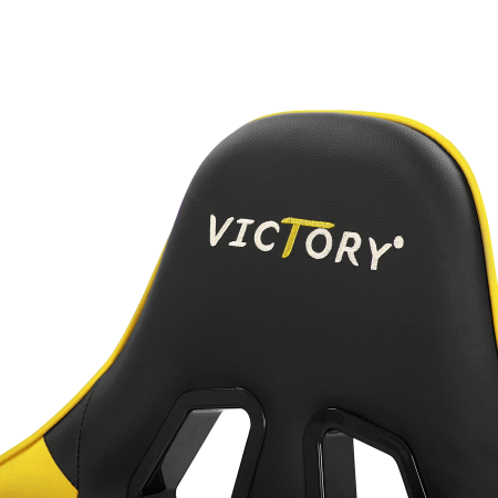 Gaming chair VICTORY Eco-leather Yellow [6]