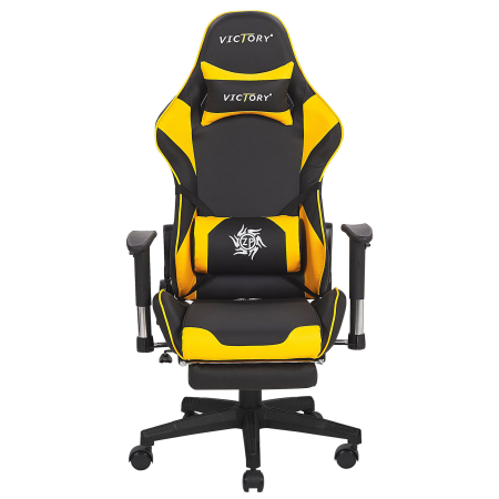 Gaming chair VICTORY Eco-leather Yellow [3]