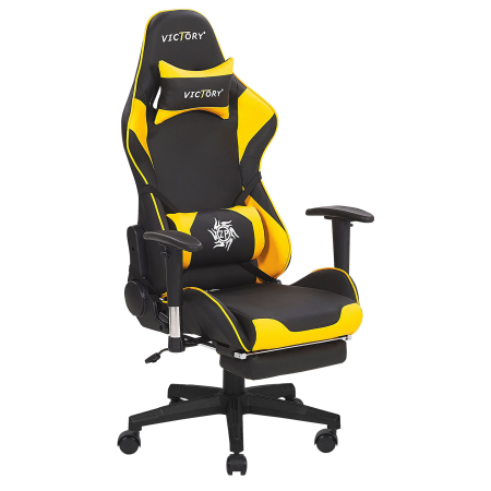 Gaming chair VICTORY Eco-leather Yellow [1]
