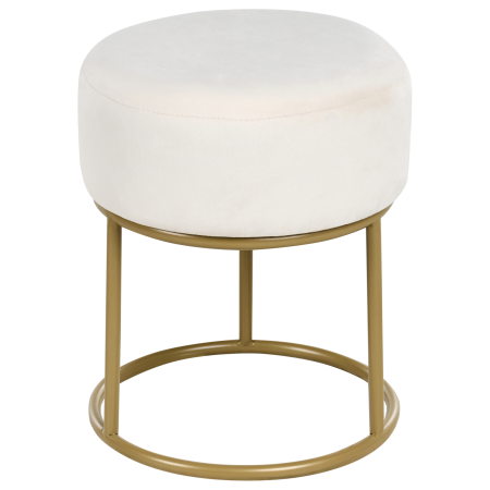 Stool DELCO Velvet Off-White [1]