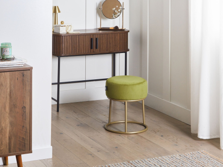 Whole Home - Stool Chair DELCO Velvet Lime Green