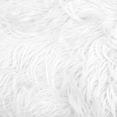 Stool chair MANHATTAN Faux fur White [5]