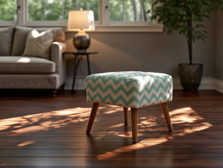 Scaun taburet - Stool Chair MANTEO Cotton Mint Green