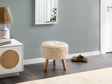 Scaun taburet - Scaun taburet MANZAI Bumbac Bej