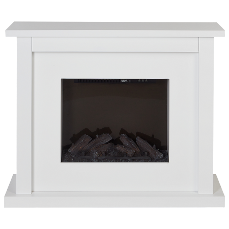 Electric fireplace with heating function KAROO With remote control White [1]