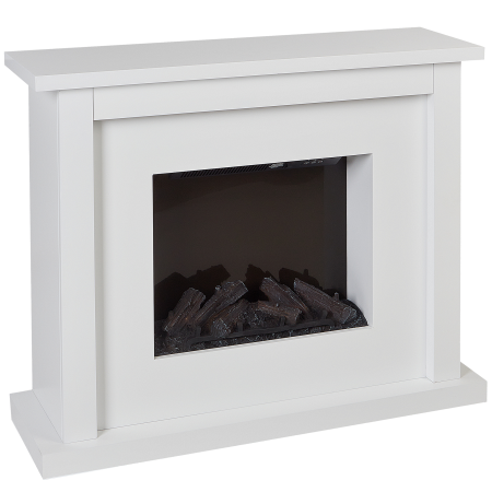 Electric fireplace with heating function KAROO With remote control White [3]