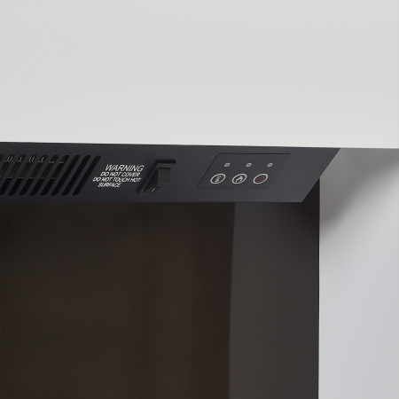 Electric fireplace with heating function KAROO With remote control White [8]