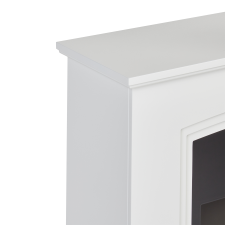 Electric fireplace with heating function NYIRI White [5]