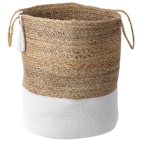 Set of 2 GAJAR Jute baskets White [3]
