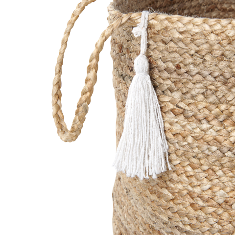 Set of 2 GAJAR Jute baskets White [5]