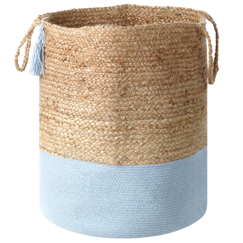 Set de 2 coșuri GAJAR Iută Albastru deschis [3]