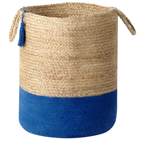 Set of 2 GAJAR Baskets Jute Navy Blue [3]