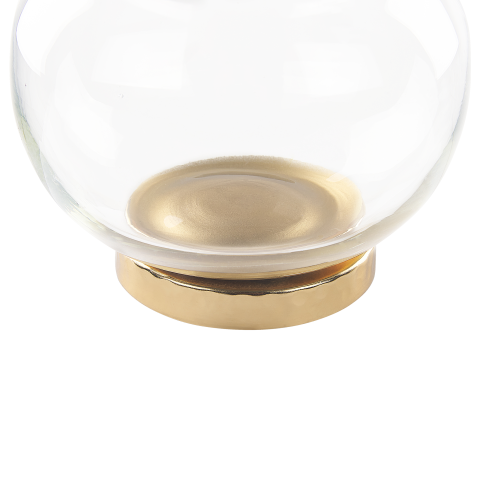 Set of 2 LAKI Jewelry Boxes Glass Gold [8]