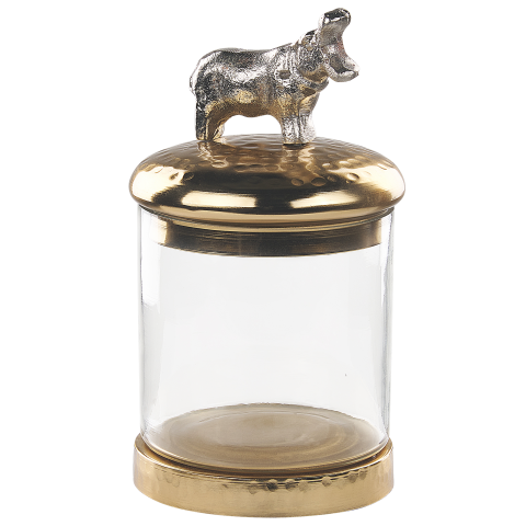 Set of 2 LAKI Jewelry Boxes Glass Gold [3]