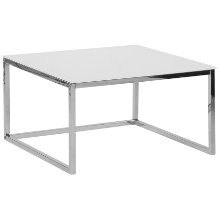 Set de 2 mese de cafea BREA Sticlă securizată Alb [3]