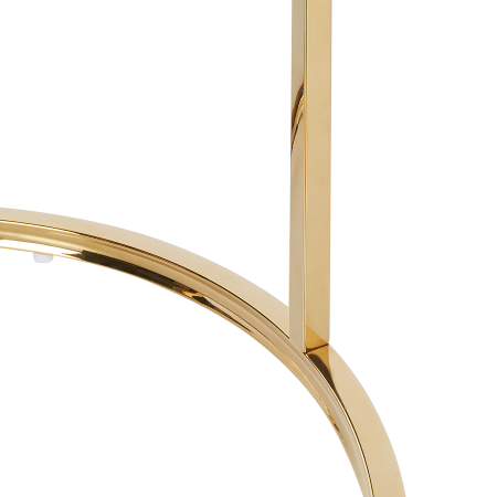 Set of 2 GRANGE coffee tables Tempered glass Gold [6]